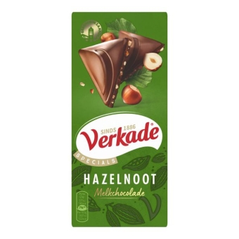 Verkade | Reep Hazelnoot Melk | 12 x 90 gram