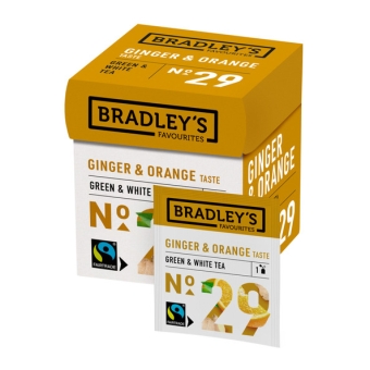Bradley's | Favourites Green/white Tea Ginger Orange | 6 x 12 x 1,75 gram