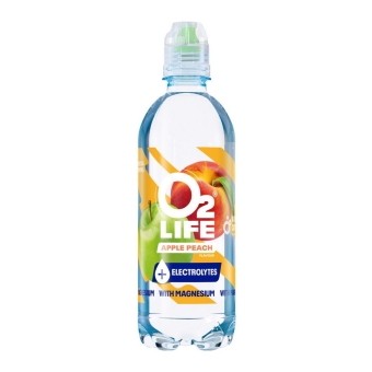 O2life | Electrolytes Apple Peach | 12 x 500 ml
