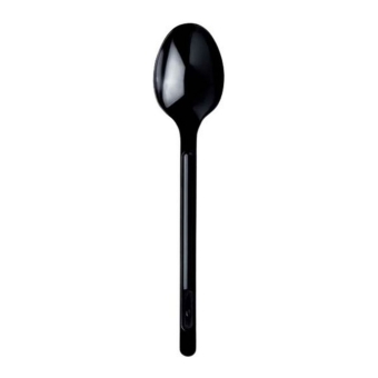 Lepel | Herbruikbaar Zwart PP 185mm | 50 stuks