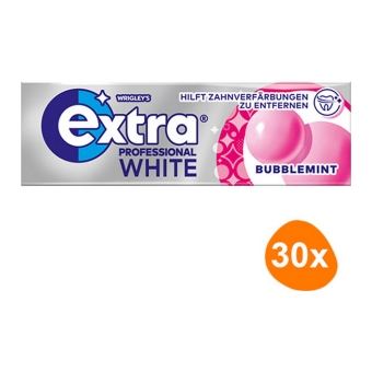 Wrigley's | Extra Prof White Bubblemint | 30 x 10 stuks