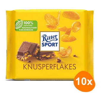 Ritter Sport | Cornflakes | 10 x 100 gram