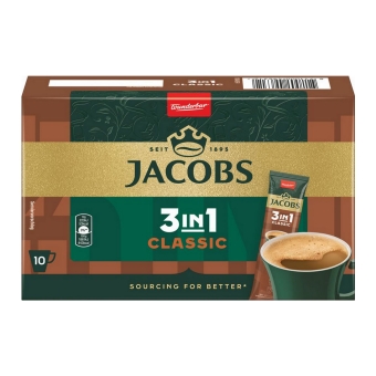 Jacobs | Classic 3in1 Sticks Oploskoffie | 10 stuks