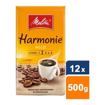 Melitta | Harmonie Mild | 12 x 500 gram | THT 11/08/2026