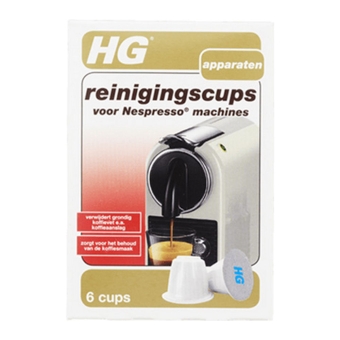 HG | Reinigingscups Voor Nespresso | 6 Cups