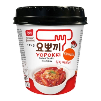 Yopokki | Instant Topokki Kimchi | 12 x 115 gram