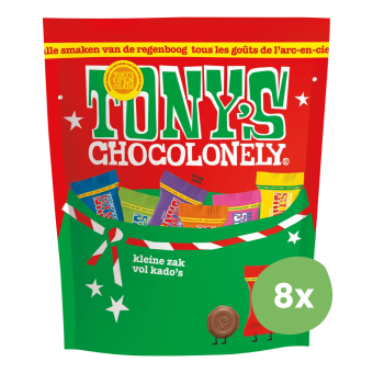 Tony's Chocolonely | Kerstpouch Mix | 8 x 126 gram