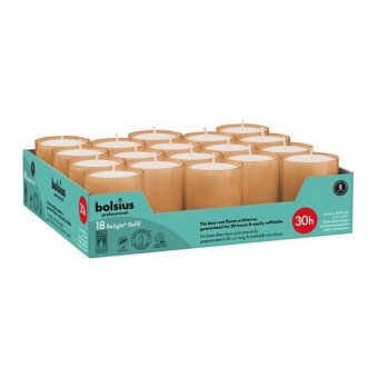 Bolsius | Relight 30 Uur Zacht Roze | 4 x 18 stuks