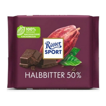 Ritter Sport | Rittersport Halbbitter | 12 stuks
