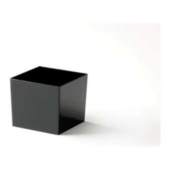 Amusebakje 42x42 mm zwart 6 x 50 stuks