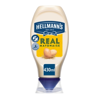 Hellmann's | Squeeze | Real mayonaise | 8 x 430 ml
