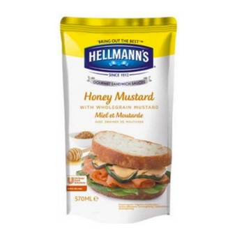 Hellman's | Sandwichsaus Honing Mosterd | 5 x 570 ml