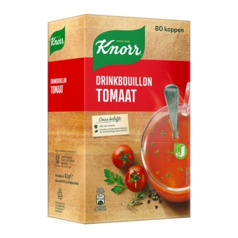 Knorr | Drinkbouillon tomaat | Doos 80 zakjes