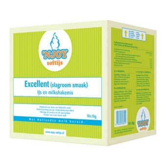 Njoy | Excellent Slagroomsmaak Mix | 12 x 1 kg