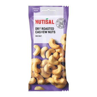 Nutisal | Dry Salted Cashew Nuts | 14 x 60 gram