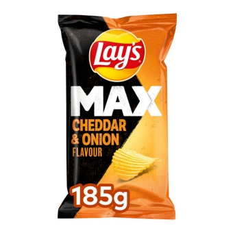 Lay's | MAX Cheddar & Onion | 10 x 185 gram