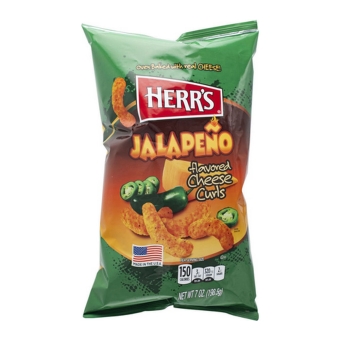 Herr's | Jalapeno Cheese Curls | 12 x 170 gram
