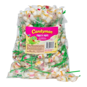 Candyman | Fruity Pops | 175 stuks