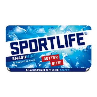 Sportlife | Smashmint Blauw | 24 x 18 gram