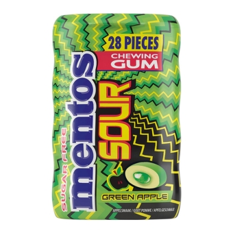 Mentos | Gum Sour Green Apple | Pot | 12 stuks