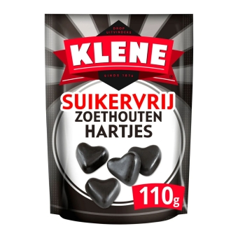 Klene | Zoethouten Hartjes | Suikervrij | 12 x 110 gram