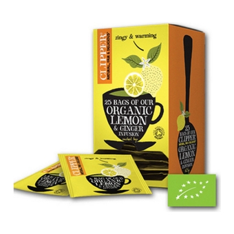 Clipper | Infusion Lemon & Ginger Bio | 6 x 25 stuks