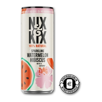 Nix & Kix | Watermelon Hibiscus | Blik | 12 x 250 ml