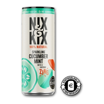 Nix & Kix | Cucumber Mint | Blik | 12 x 250 ml