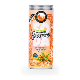 Searoop | Soda Duindoorn Meidoorn Salie | Blik | 24 x 250 ml