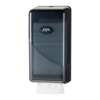 Euro Products | Toiletpapierdispenser bulkpack | Kunststof | Zwart
