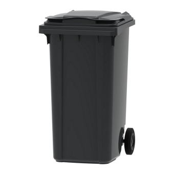 Mini rolcontainer | Grijs | Inhoud: 240 liter