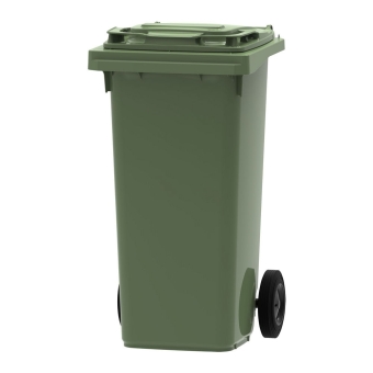Mini rolcontainer | Groen | Inhoud: 120 liter
