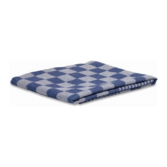 Wecoline | Theedoek | Blauw geblokt | 70 x 70 cm | 6 stuks