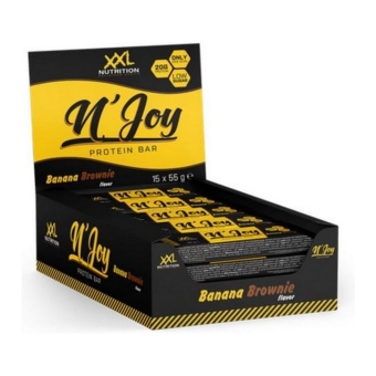 XXL Nutrition | N'joy Protein Bar Banana Brownie | 15 x 55 gram