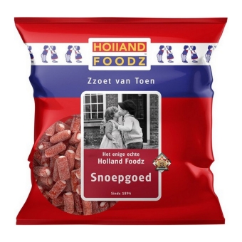 Holland Foodz | Zachte Zure Mini Aardbeistokjes | 6 x 500 gram