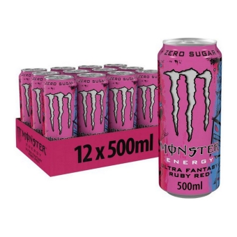 Monster | Ultra Fantasy Ruby Red | Blik | 12 x 0,5 liter