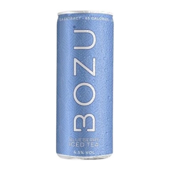 Bozu | Hard Iced Tea Blueberry Blik | 12 x 25 cl