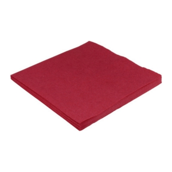 Servet | Bordeaux 2-Laags 1/4 Vouw | 33x33 cm | 250 stuks