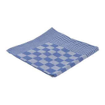 Betra | Theedoek Blok Blauw | 65x65 cm | 6 stuks