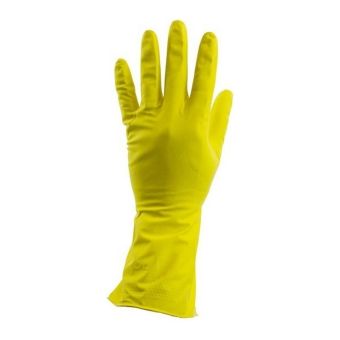 Huishoudhandschoen | Geel Rubber M 7/7.5 | 10 stuks