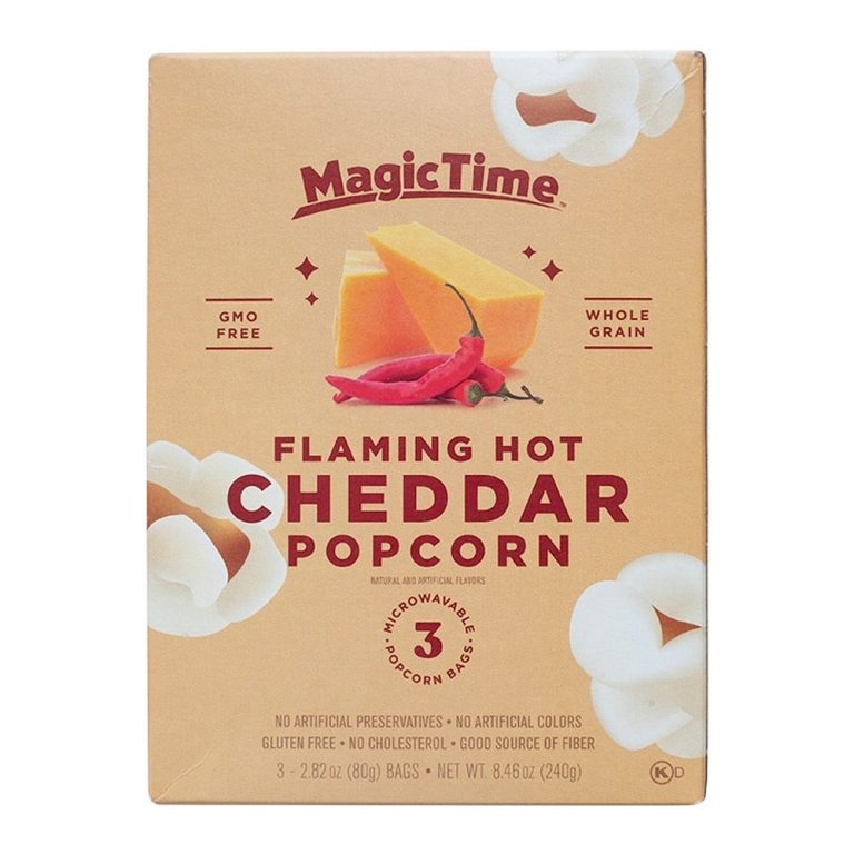 Magic Time | Flaming Hot Popcorn | 6 x 240 gram