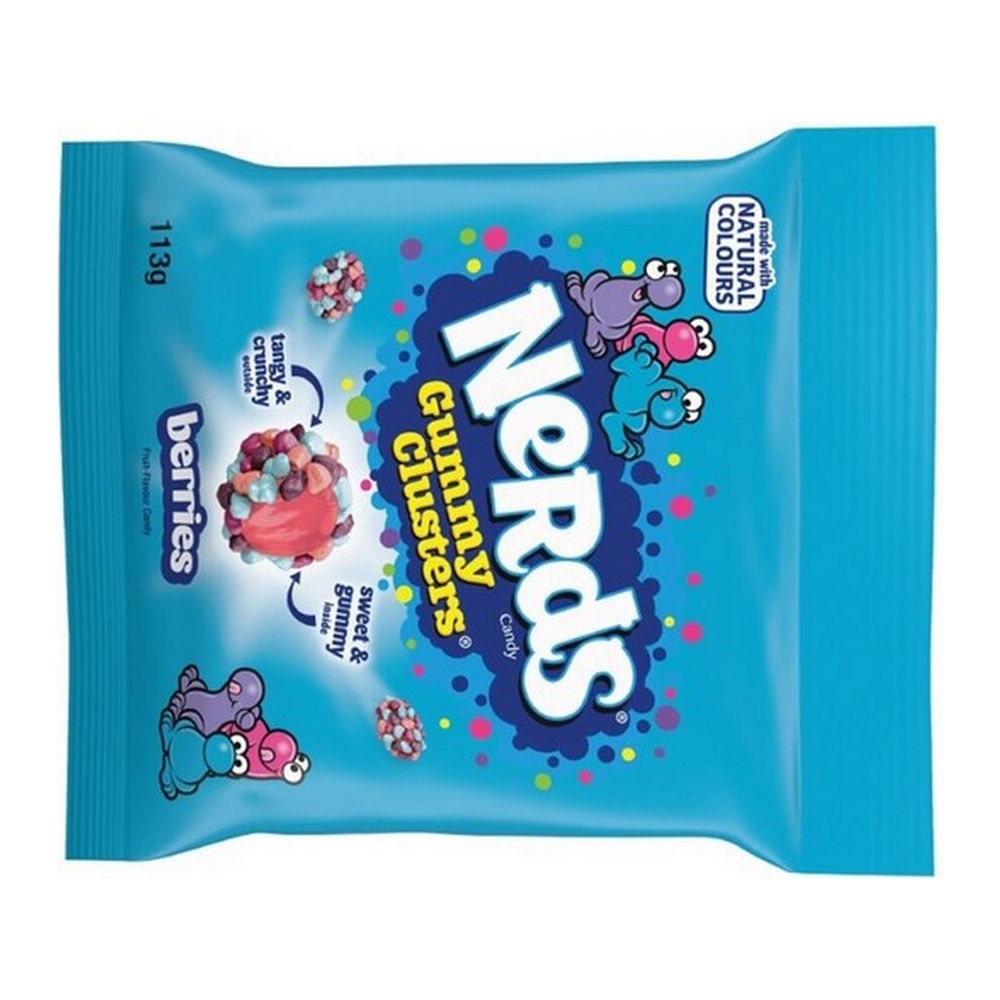 Nerds | Gummy Clusters Berries | 10 x 113 gram