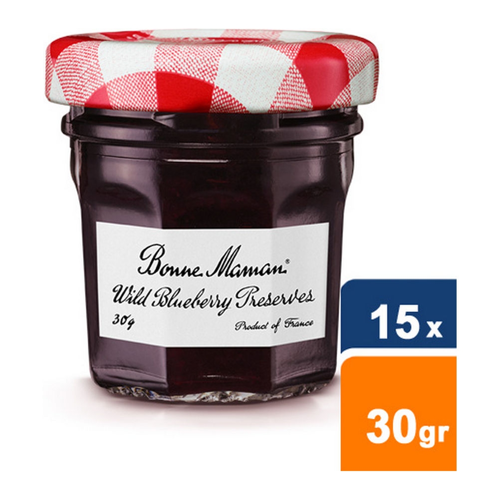 Bonne Maman | Wilde Blauwe Bes | 15 x 30 gram