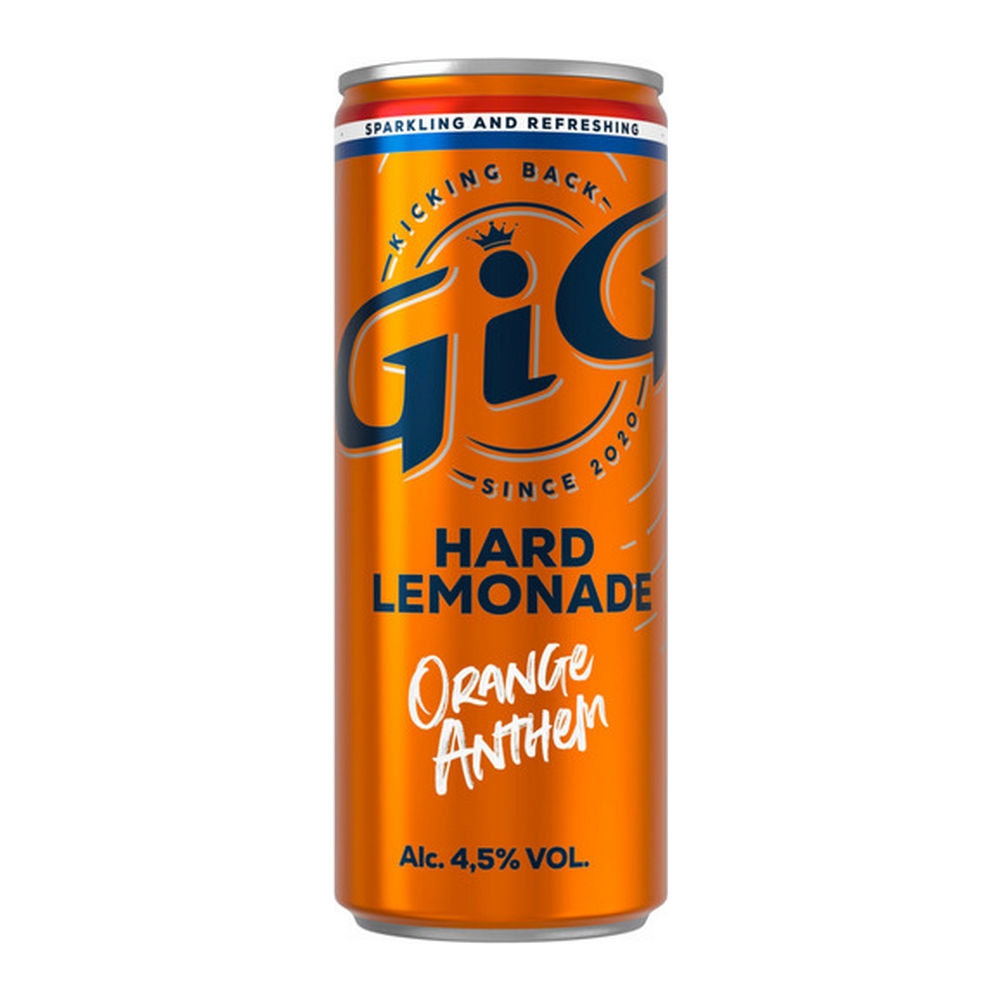 Gig | Hard Lemonade Orange Blik | 12 x 25 cl