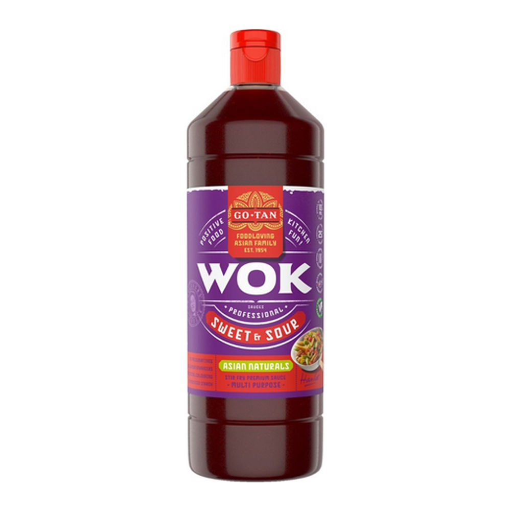 Go-tan | Woksaus Sweet & Sour Aigre | 1 liter