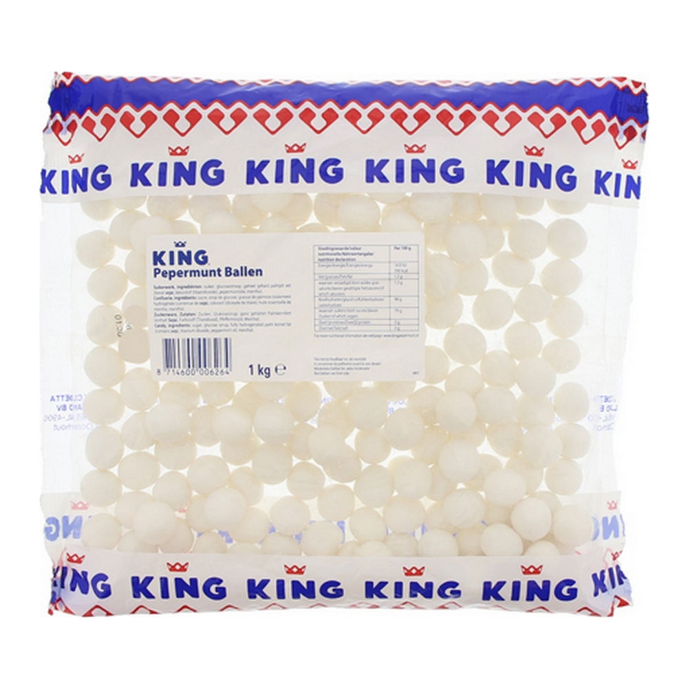 King | Pepermuntballen | 1000 gram