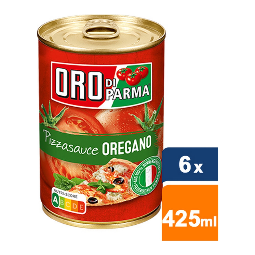 Oro Di Parma | Pizzasaus Oregano | 6 x 425 ml