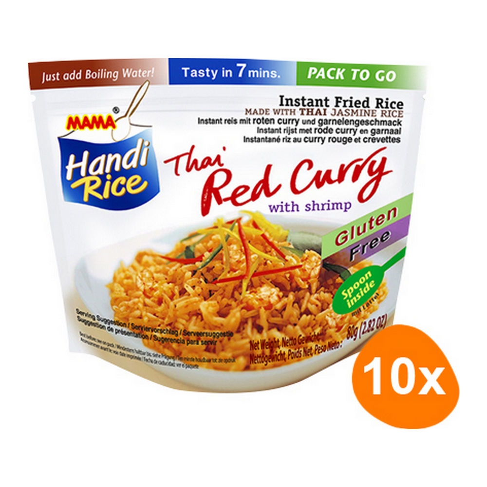 Mama | Handi Rice Thai Red Curry Garnalen | 10 stuks