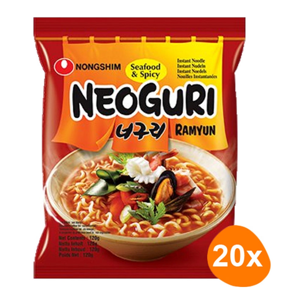 Nongshim | Instant Noedels Neoguri Seafood&Spicy | 20 stuks
