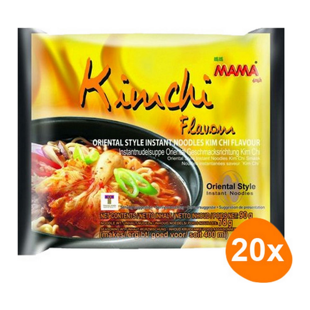 Mama | Instant Noedels Kimchi | 20 stuks